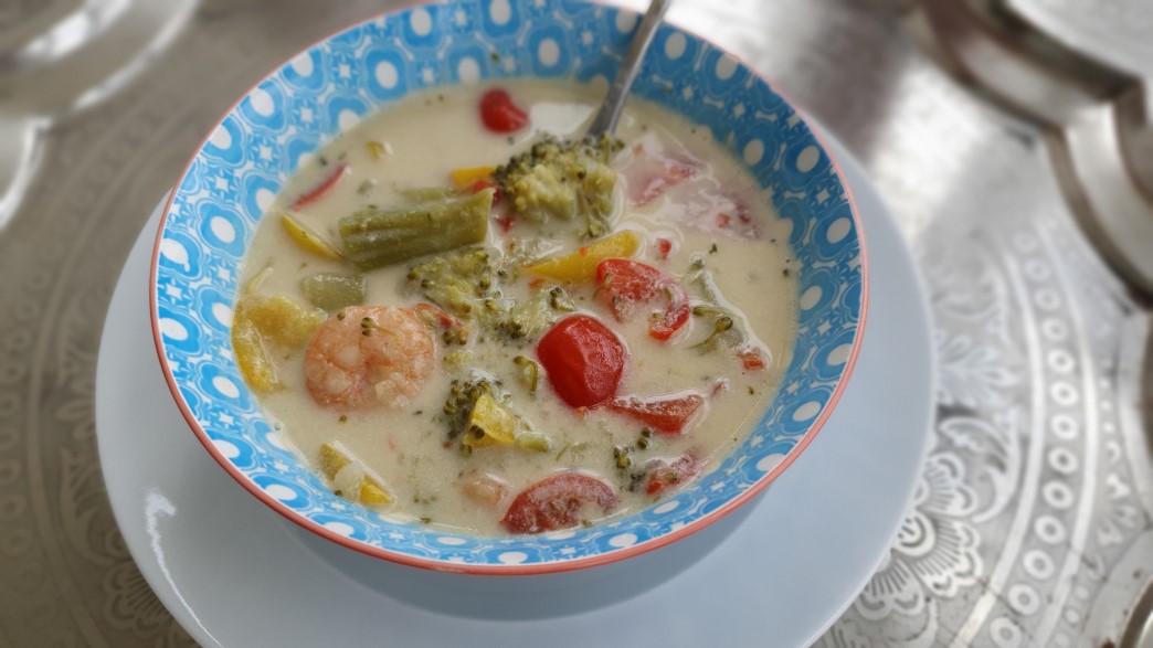 Kokos-Garnelen-Suppe