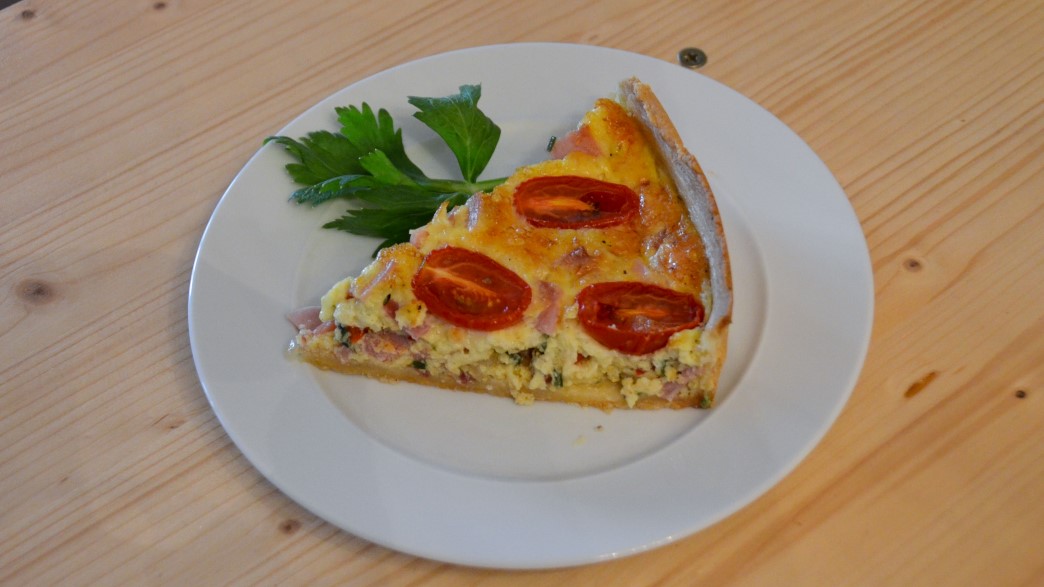 servierte Quiche