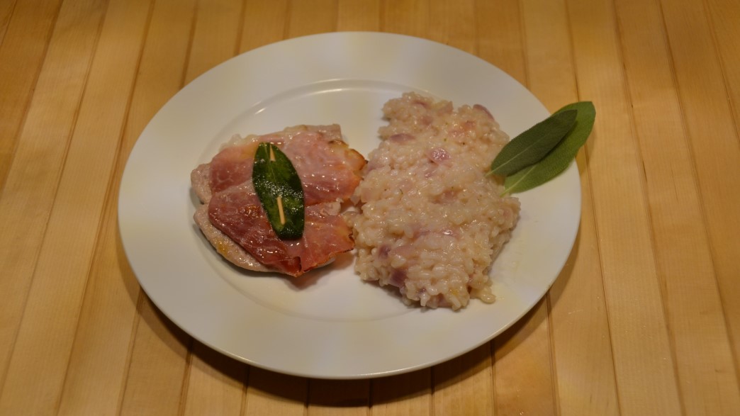 Saltimbocca mit Risotto