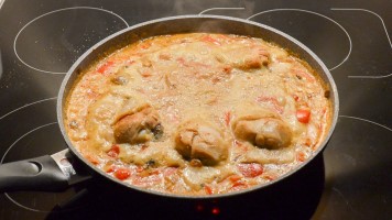 Curry mit Hähnchenkeulen