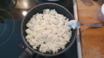 Crispy Rice in der Pfanne