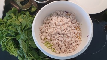 Fleisch und Kräuter