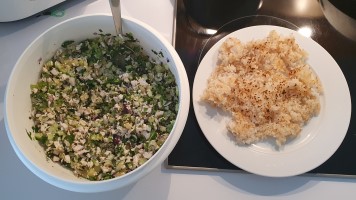 alles zusammenwerfen