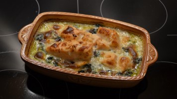 Lachsfilet fertiggebacken