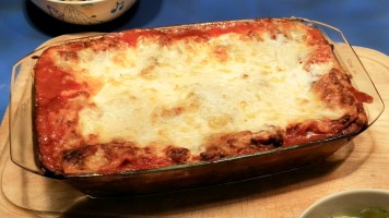 Lasagne nach dem Backen
