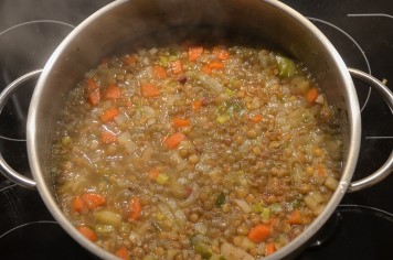 Linsensuppe fertig