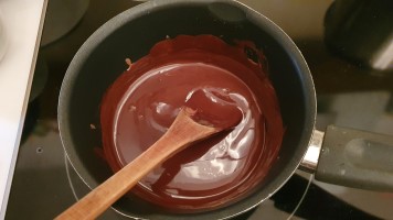 geschmolzene Schokolade