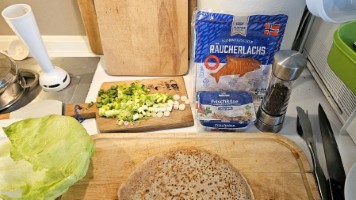 Zutaten für die Lachröllchen