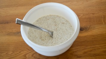 Trockenzutaten vermischt