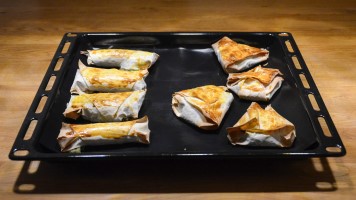 Samosas nach dem Backen