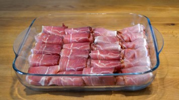 Schweinemedaillons in Auflaufform