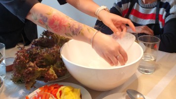 Reispapier befeuchten