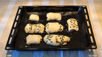 Teiglinge nach 45 min Gehen