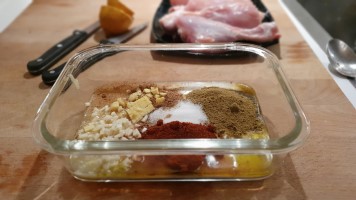 Gewürze der Marinade