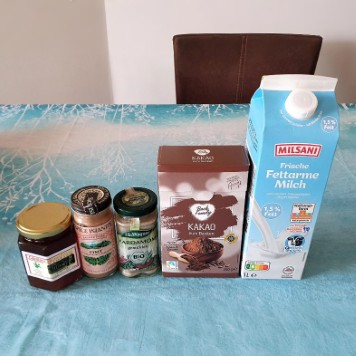Winterschokoladenzutaten